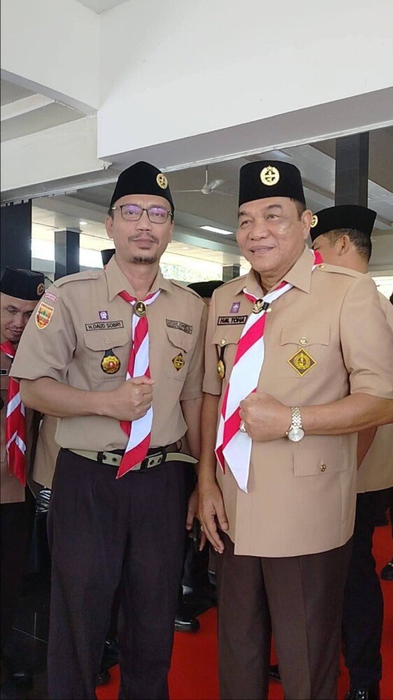 Mabi Sakocab SPN Pimpin Doa pada Pelantikan Mabicab Pramuka Muba