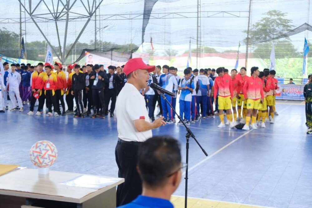 Sekda Apriyadi Resmi Buka Pertandingan Cabor Futsal PORPROV XV Sumsel di Sekayu