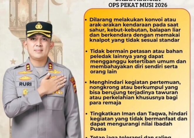 Himbauan Kapolres Musi Banyuasin